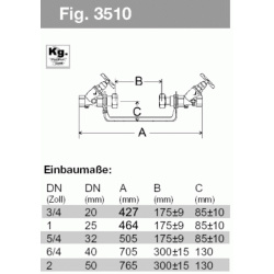 BWT Wasserz&auml;hler-Einbaugarn. 3510 1&quot;