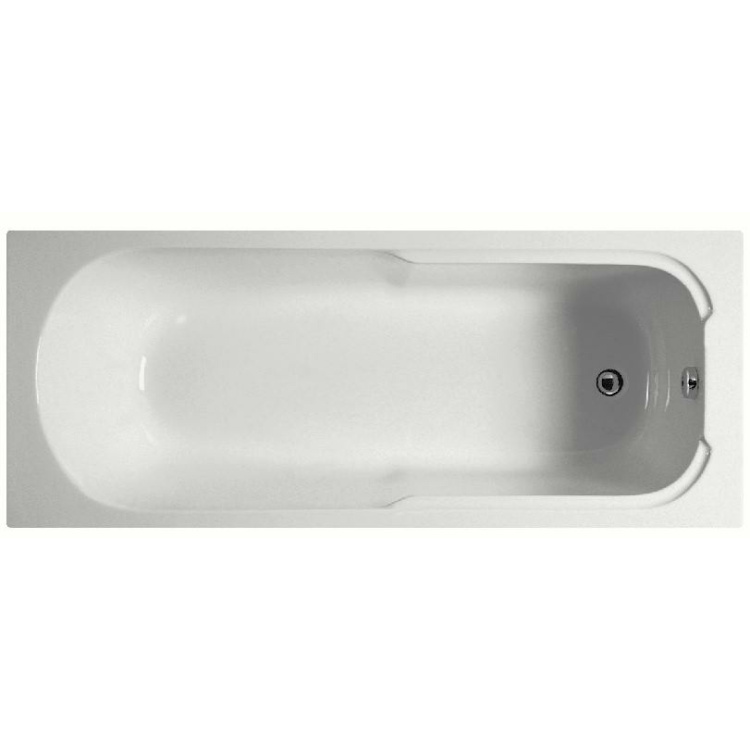 VitrA Acryl Badewanne OBJEKT Körperform 170 x 75 cm, weiss, Inhalt ca. 205 Liter