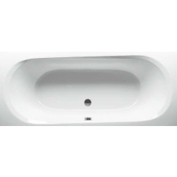 VitrA Acryl Badewanne OBJEKT K&ouml;rperform 180 x 80 cm, weiss, Inhalt ca. 175 Liter