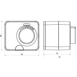 MM-Mischer-Stellmotor, Ausf&uuml;hrung 24 V/ 60-120 Sekunden