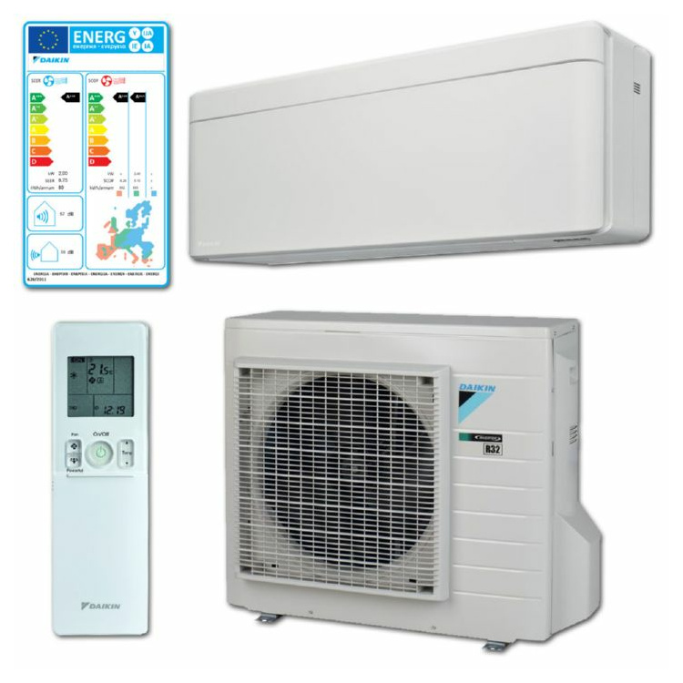 Daikin Stylish R-32 Klima Klimaanlage Mono Split 2,5 kW FTXA  inkl. Außengerät RXA-A