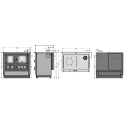 Justus Küchenherd Rustico-90 2.0 Weiss