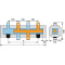 MIK Heizkreisverteiler 1" DN25 HV50 4 Heizkr. inkl. Isolierung