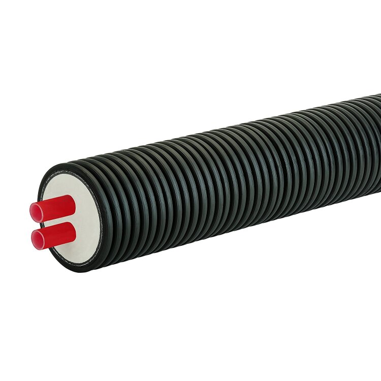 Fernwärmerohr Austropur Double plus 1lfm 2x DN32 40x3,7  da200