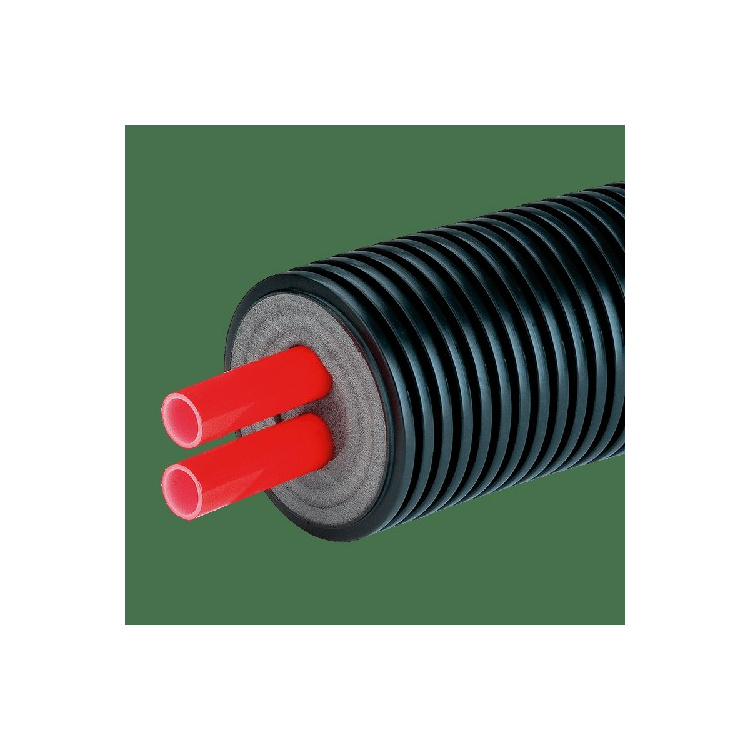Fernwärmerohr Austropex Double 1lfm 2x DN20 25x2,3 da:125