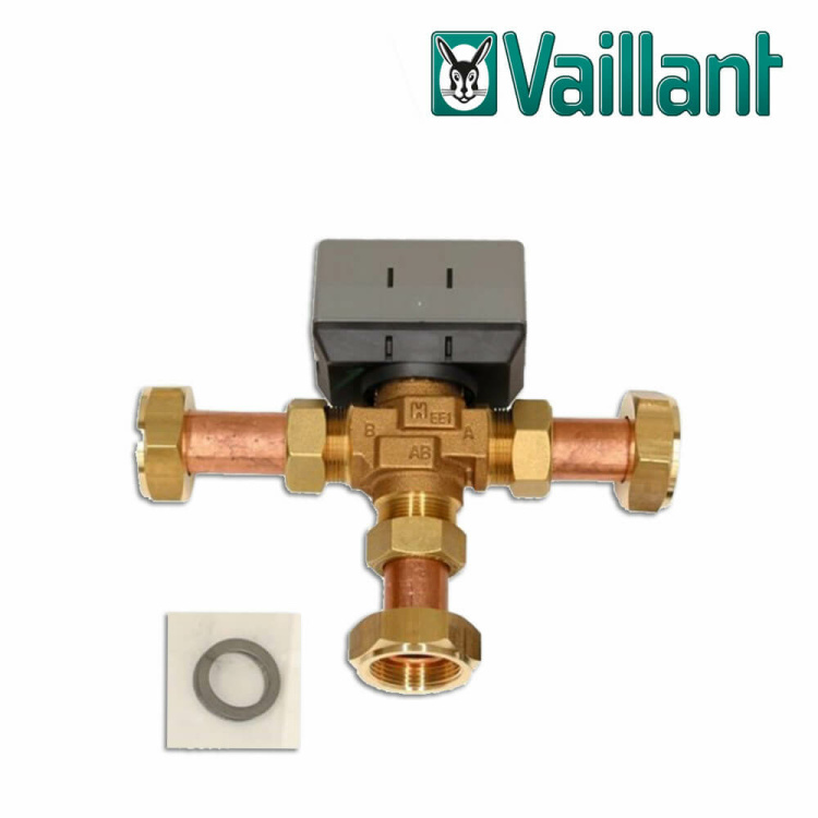 Vaillant 3-Wege-Umschaltventil Anschluss wahlweise R 1 oder G 1 1/4, 230 V