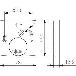 Raumtemperaturregler RTBSB-201.000 (mechanisch)