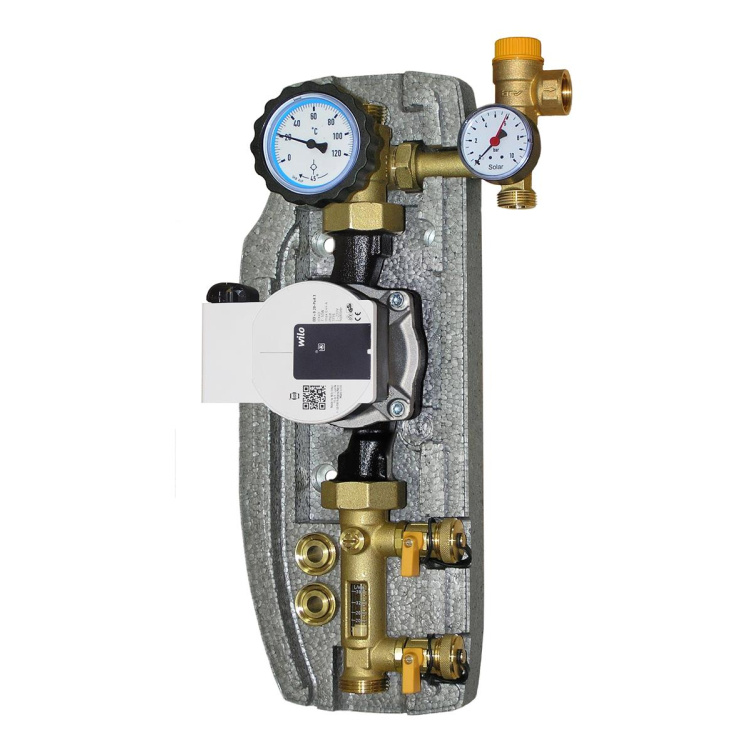 ModVLS  Einstrang Solarpumpengruppe S1 Außengewinde 1“