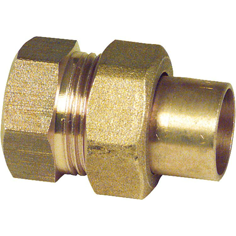 Rotguss Lötfitting Holländer 15mm- 1/2" IG