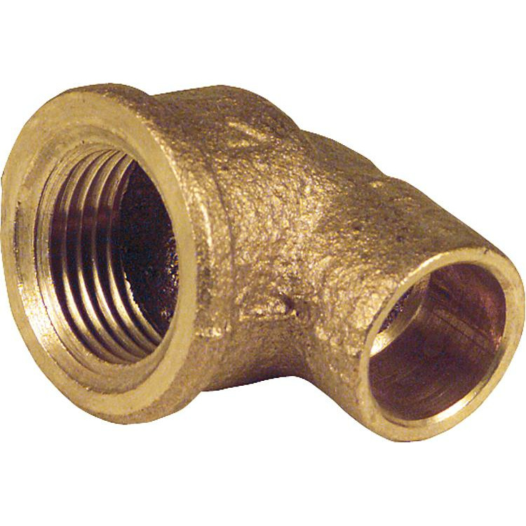 Rotguss Lötfitting Winkelübergang 90° 28mm- 1" IG