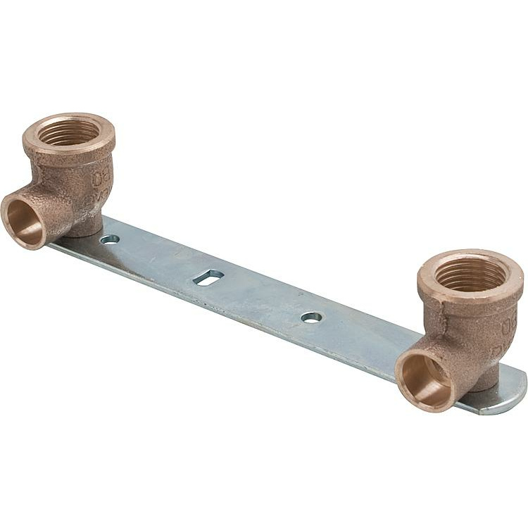 Wandhalterung mit RG Lötübergangen 15mmx 1/2" 100mm