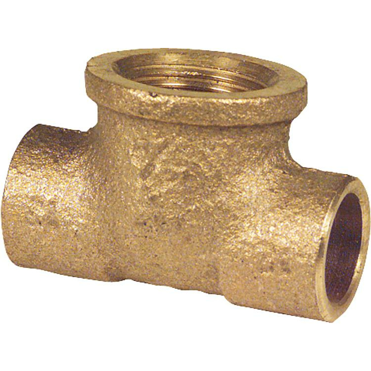 CU Lötfitting T-Stück mit IG 28-3/4"