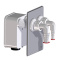 HL4000.2 Komplettierset Doppelanschluss zu Waschger&auml;te-UP-Siphon HL4000.0