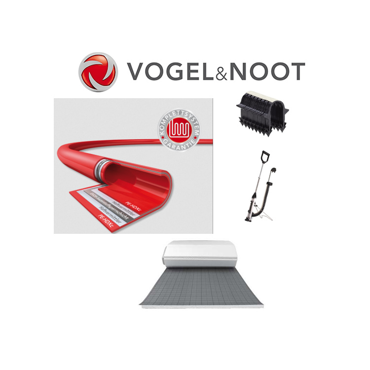 Fußbodenheizungsset 60m² Verlegeabstand 10cm - Vogel & Noot