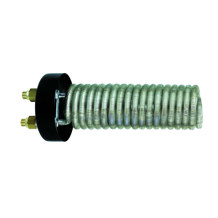 Rippenrohr Wärmetauscher RWT1-110D mit Tauchrohr, Heizfläche 1,1 m2