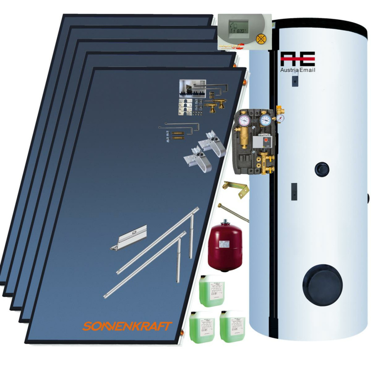 Solarkomplettset Sonnenkraft Premium 12,75m&sup2;