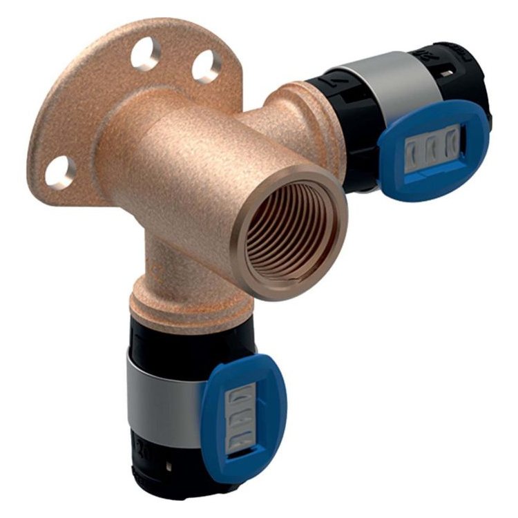 Geberit Flowfit Eckanschlusswinkel d20-1/2" 52mm