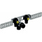 Geberit Flowfit Montageplatte doppelt d20-1/2" 153mm mit Ablauf