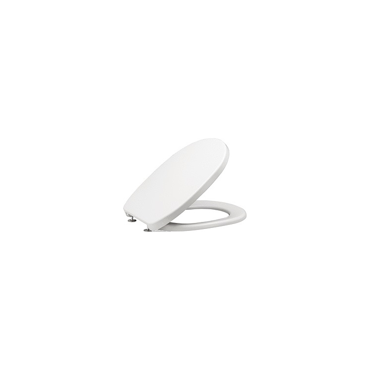 MKW WC-Sitz Twist weiß mit Edelstahlschanier ,aus Duroplast