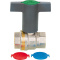 Messingkugelhahn DN32 5/4" mit T-Griff aus Kunststoff