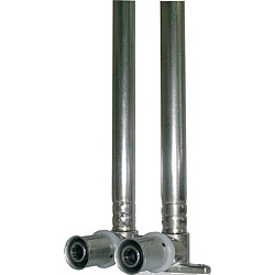 Wandwinkel mit Kupferrohr 16x2 - 15mm