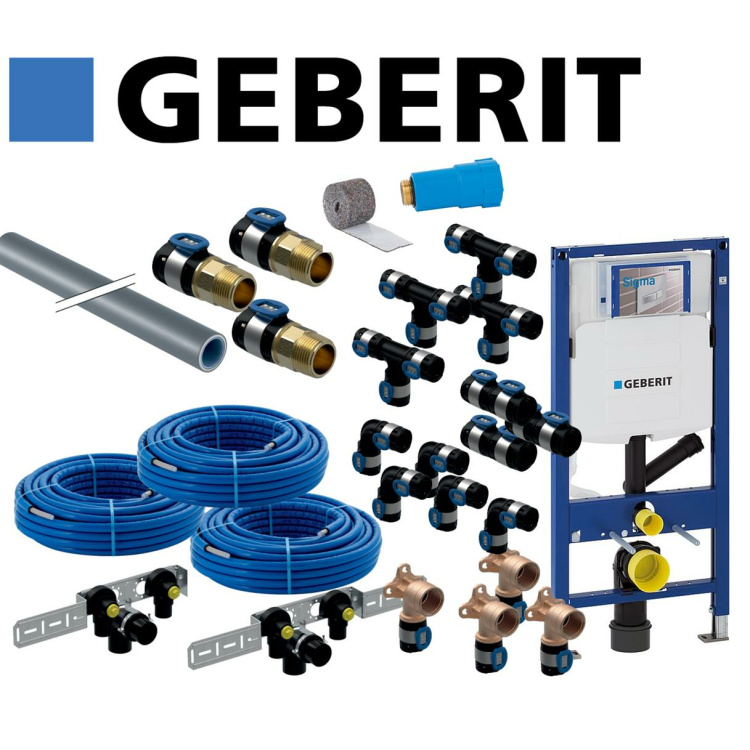 Geberit FlowFit Sanit&auml;r Hausbaupaket