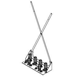 Montagehilfe Basic B=450 mm Aufputz Vitocal 250-A