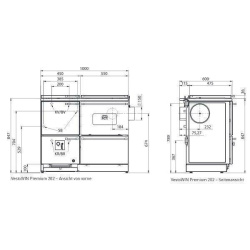 Vesto Win Premium 200 mit Backrohr links  weiss 19,9 KW...