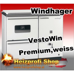 Vesto Win Premium 200 mit Backrohr links  weiss 19,9 KW mit Stahl Herdplatte