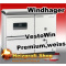 Vesto Win Premium 200 mit Backrohr links  weiss 19,9 KW mit Stahl Herdplatte