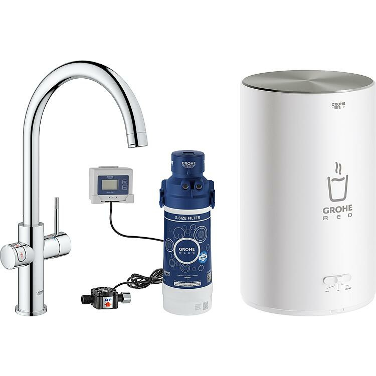 Grohe Red Duo Sp&uuml;ltischarmatur und Speicher