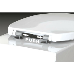 MKW WC-Sitz Twist weiß mit Softclose und Edelstahl...