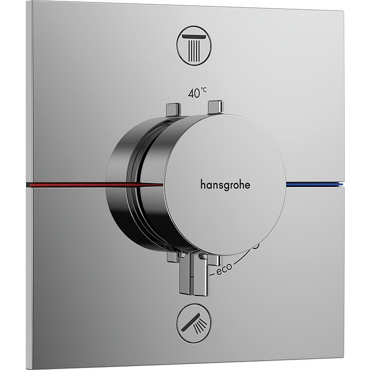 HG Thermostat ShowerSelect Comfort E Fertigset, 2 Verbraucher