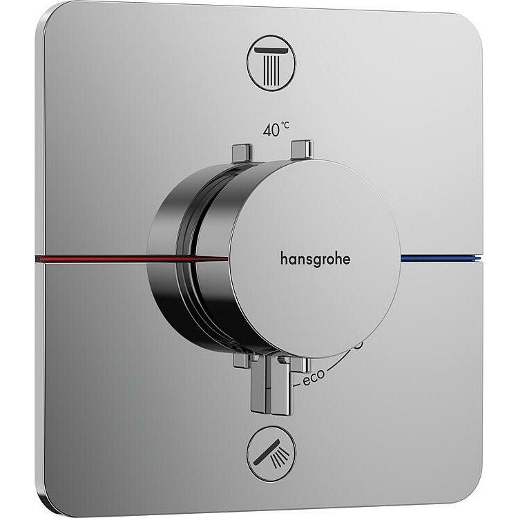 HG Thermostat ShowerSelect Comfort Q Fertigset, 2 Verbraucher