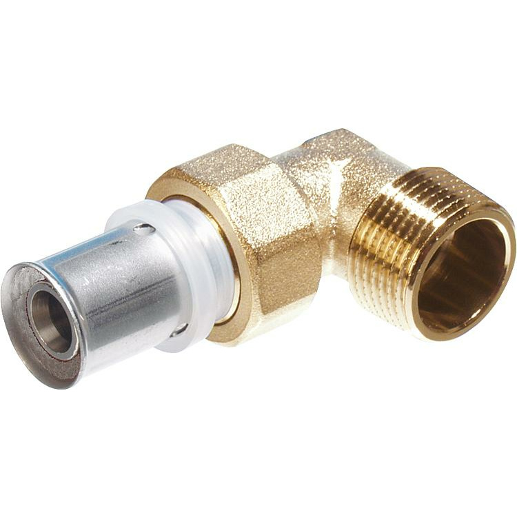 Comisa Winkelverschraubung mit AG , 16x2mm- DN15 1/2" flach dichtend