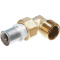Comisa Winkelverschraubung mit AG , 16x2mm- DN15 1/2" flach dichtend