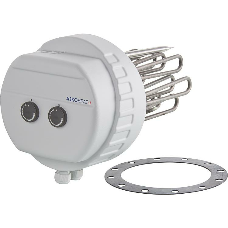 Flanschheizkörper Typ AHFOR-BI-A, ø 240 mm 8,0 / 6,7 / 6,0 / 5,3 / 4,7 / 4,0kW