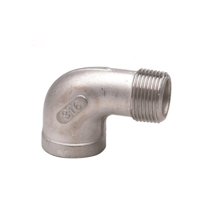 Edelstahl Winkel 90° 92 ( AG/IG) DN50 2"