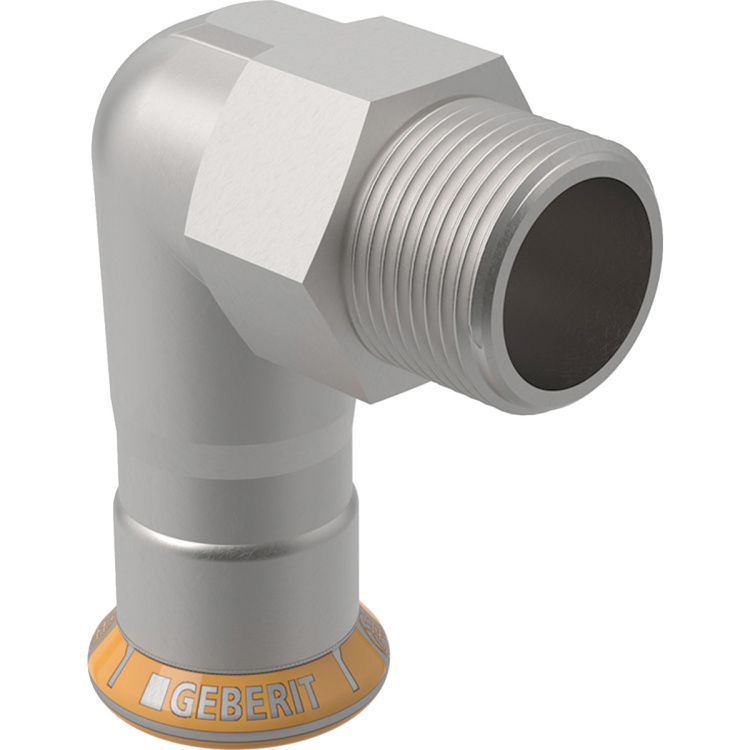 Geberit Mapress Therm Winkelübergang d15- 1/2"AG