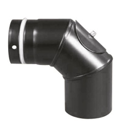Abgasrohrsystem Pellet Bogen 90° mit Rev.DN 100...
