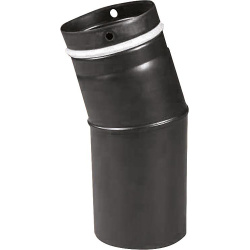 Abgasrohrsystem Pellet Bogen 45° DN100 schwarz emailiert