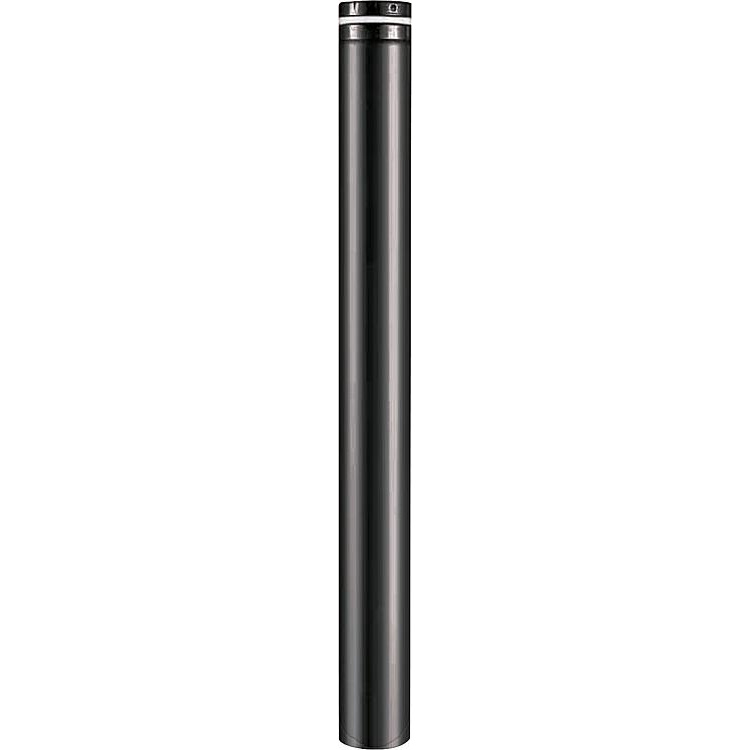 Abgasrohrsystem Pellet DN 100 Rohr 500mm Länge schwarz emailiert