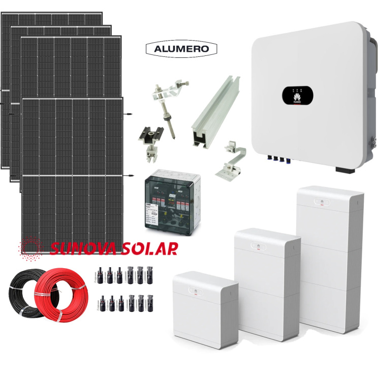 Photovoltaik-Paket Sunova Huawei 5,3kW 450W-Glas-Glas Premium