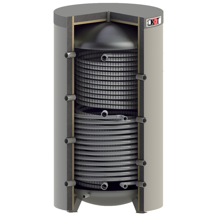 Hygienepufferspeicher HPR Premium 1500 L mit 1 Solarregister
