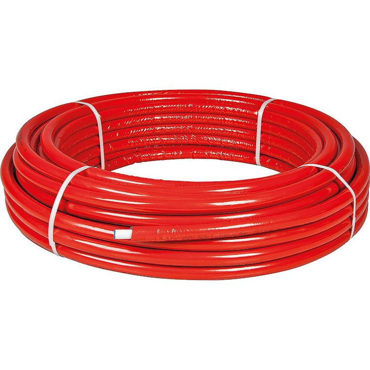 Comisa 25lfm Mehrschichtverbundrohr 32x3 Isolierung: 15mm rot