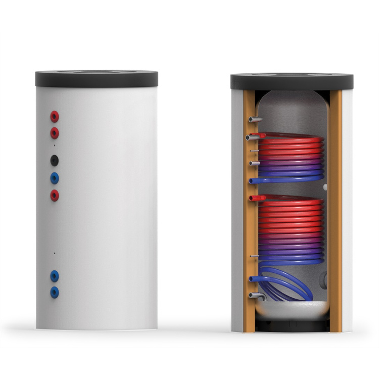 Thermic Energy EDS-2W Edelstahlsolarspeicher 300L mit 2 Register