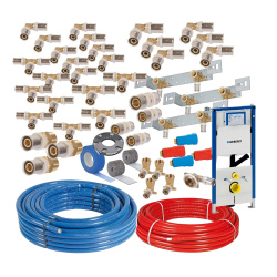 Paket Comisa-PRESS Hausbaupaket mit 1 Geberit Duofix WC