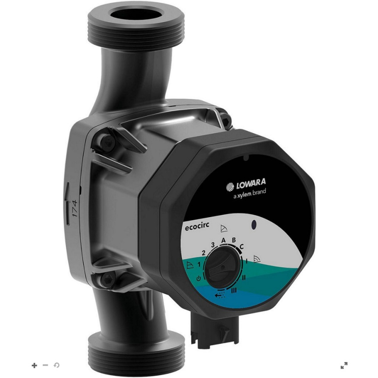Heizungspumpe Lowara ecocirc M 32-6, DN32(1 1/4"), PN10, 230V, Baulänge 180mm
