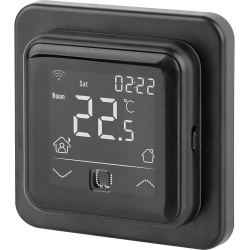 Unterputz-Raumthermostat Graphitschwarz digital C16 WiFi...