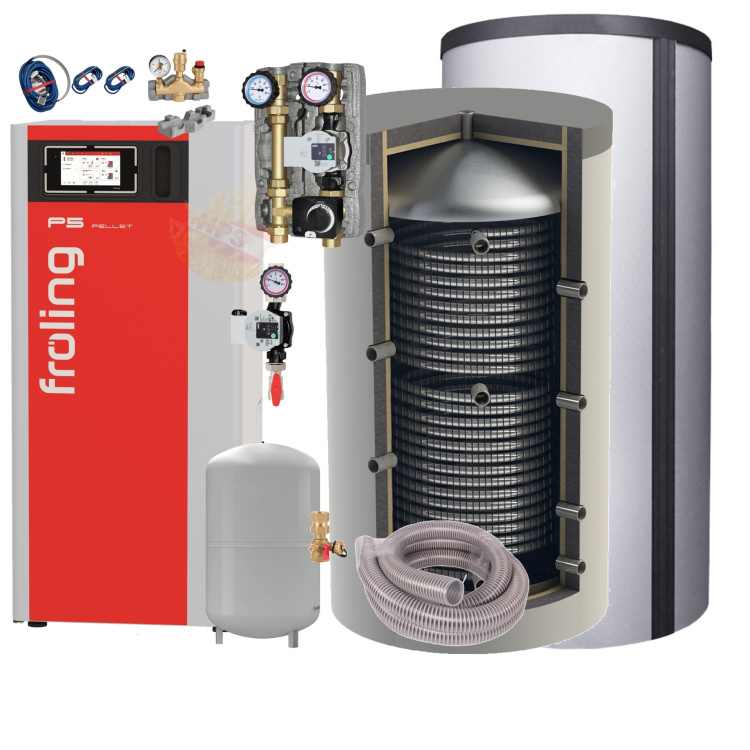 Fröling P5 40kW Komplettset